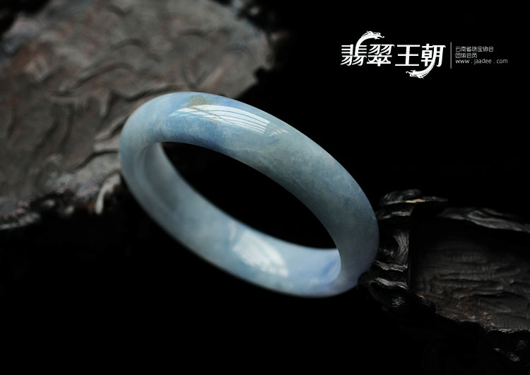 糯冰种紫罗兰缅甸翡翠手镯(57.9)