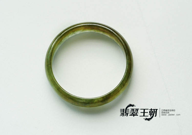 冰种黄翡缅甸翡翠手镯(57.4)
