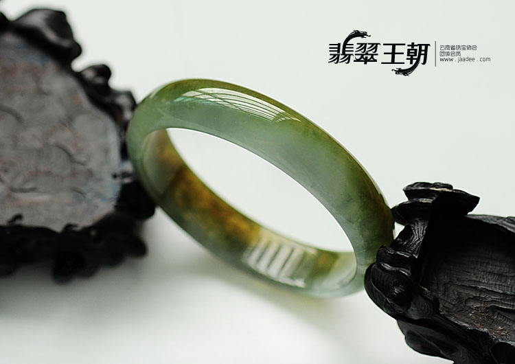 冰种黄翡缅甸翡翠手镯(57.4)