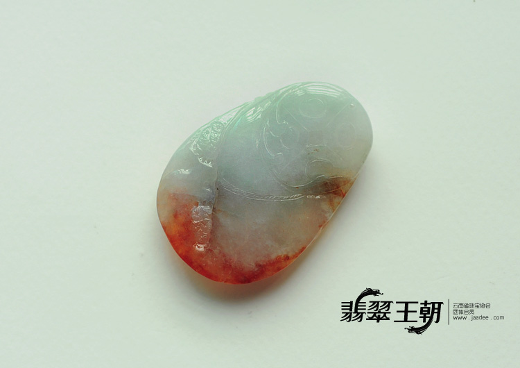 冰种红翡缅甸翡翠鸟语花香挂件