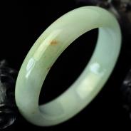 糯冰种浅晴缅甸翡翠手镯（55.4mm）