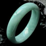 细糯种晴水缅甸翡翠手镯（55.1mm）