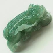 冰种晴水缅甸翡翠貔貅挂件