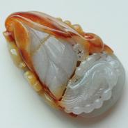 糯冰种黄翡缅甸翡翠玉兰花挂件