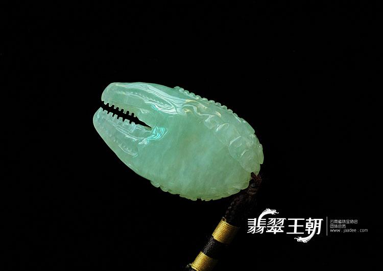 冰种飘花缅甸翡翠一斩天下挂件