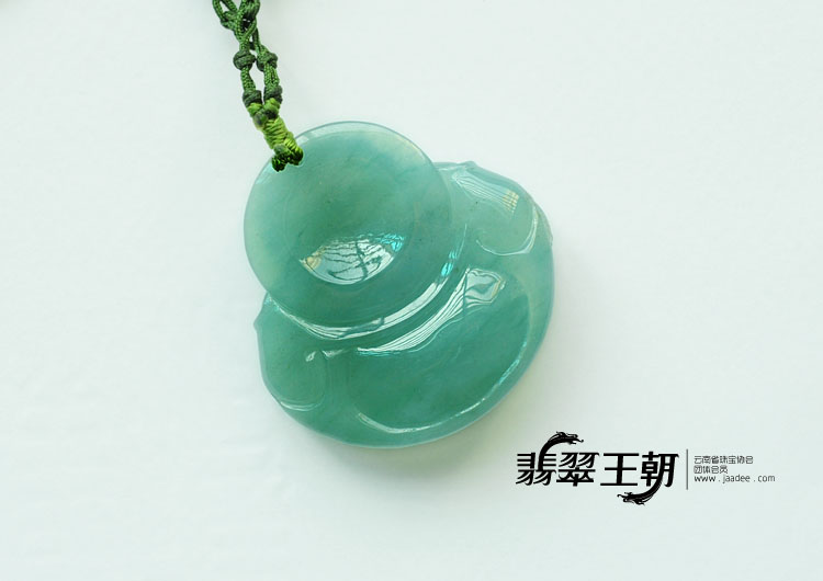 冰种晴水缅甸翡翠玉佛挂件