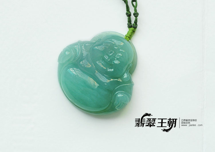 冰种晴水缅甸翡翠玉佛挂件