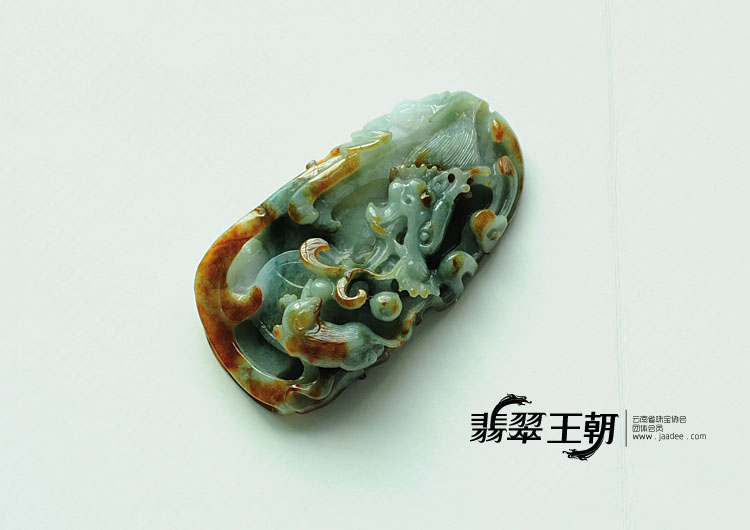 (超值推荐)糯冰种黄翡缅甸翡翠望子成龙挂件