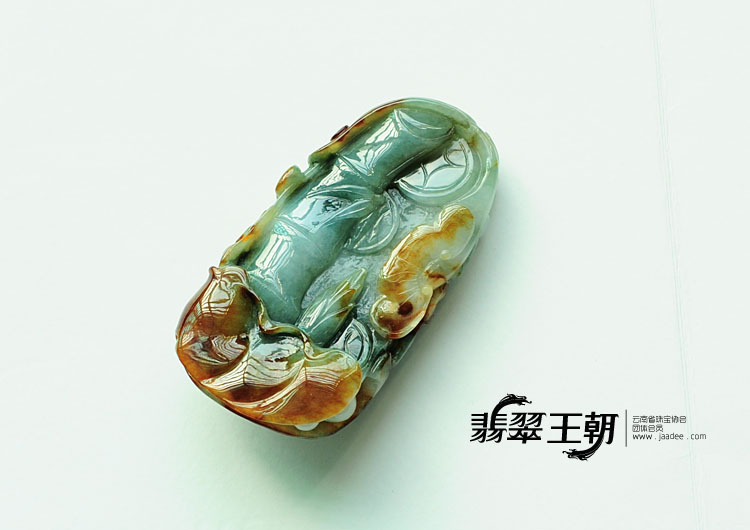 (超值推荐)糯冰种黄翡缅甸翡翠望子成龙挂件