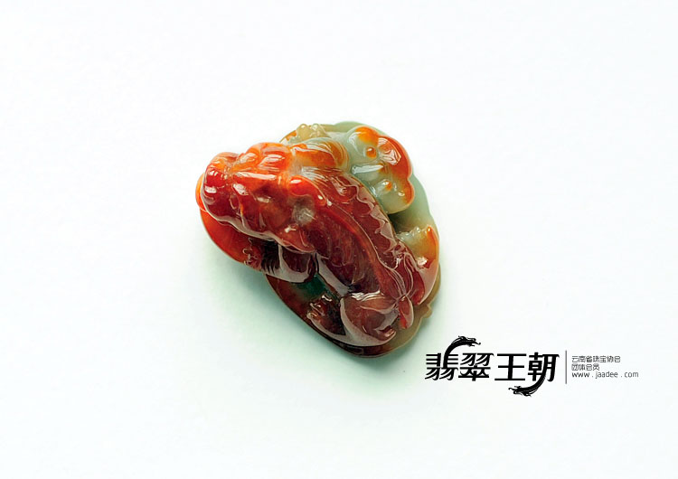 细糯种红翡缅甸翡翠貔貅挂件