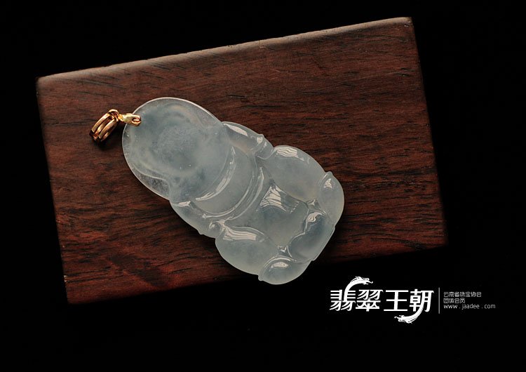 冰种紫罗兰缅甸翡翠观音挂件