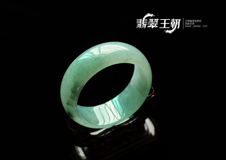 冰种飘花缅甸翡翠手镯(56.9)