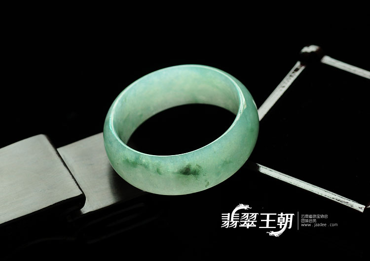 冰种飘花缅甸翡翠手镯(56.9)