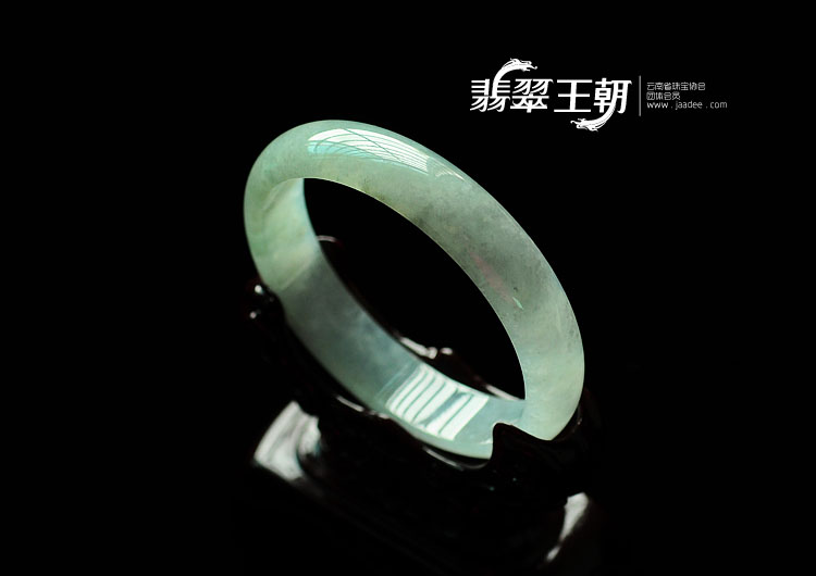 冰种淡晴水缅甸翡翠手镯(61.4)