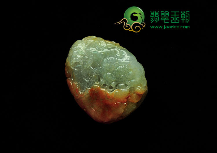 冰种红翡缅甸翡翠福在眼前挂件