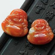 糯冰种红翡缅甸翡翠玉佛挂件(单价)