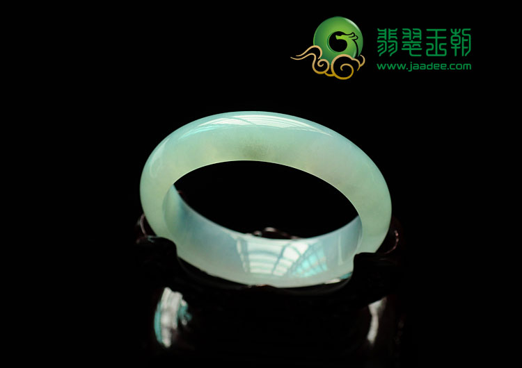 冰种晴水缅甸翡翠手镯(54.4mm)