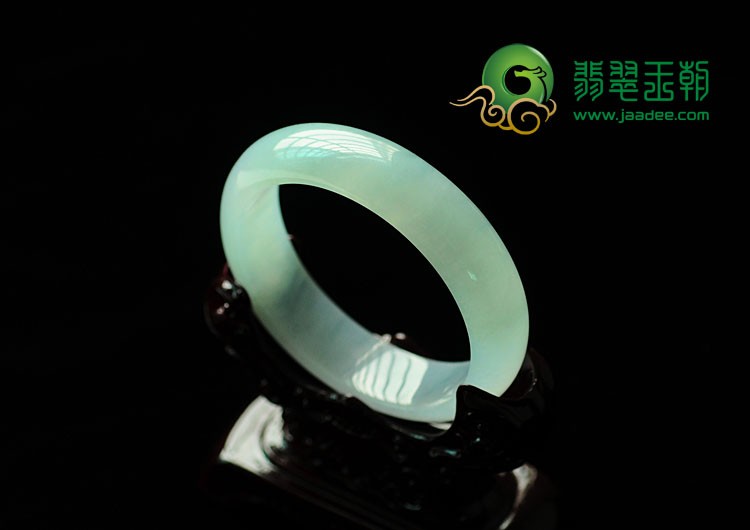 冰种晴水缅甸翡翠手镯(54.4mm)