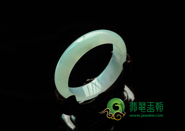 冰种晴水缅甸翡翠手镯(54.4mm)