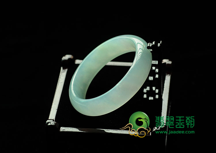 冰种晴水缅甸翡翠手镯(54.4mm)