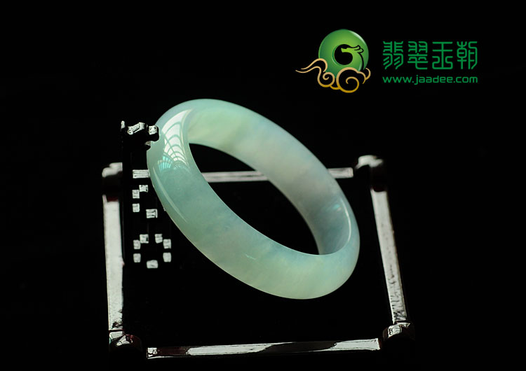 冰种晴水缅甸翡翠手镯(54.4mm)