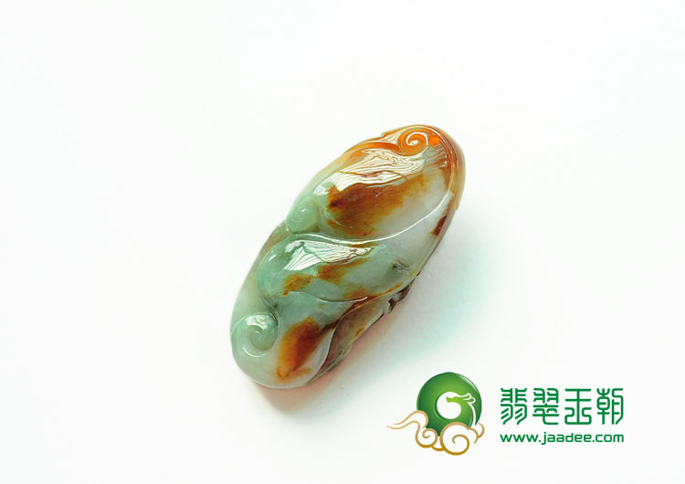 糯冰种黄翡缅甸翡翠龙头挂件