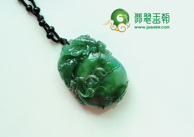 冰种油青缅甸翡翠老鼠运财挂件