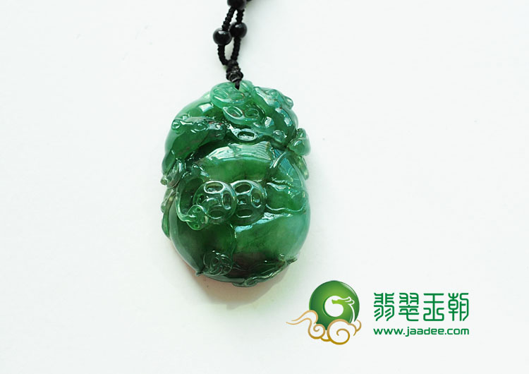 冰种油青缅甸翡翠老鼠运财挂件