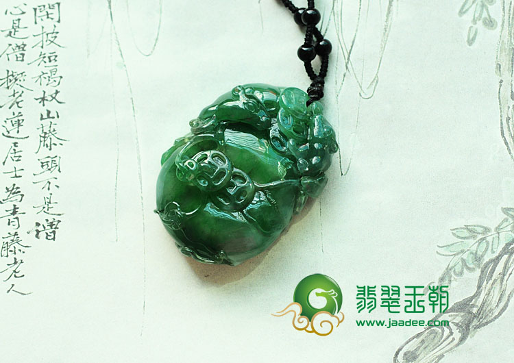 冰种油青缅甸翡翠老鼠运财挂件