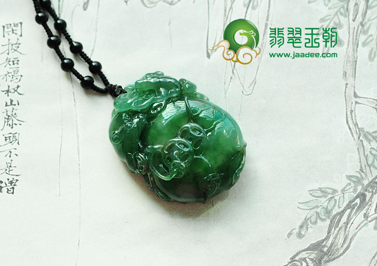 冰种油青缅甸翡翠老鼠运财挂件