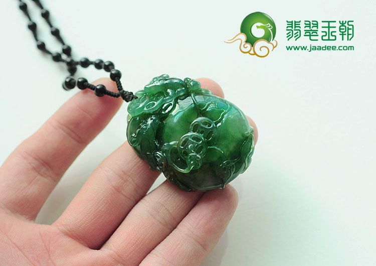 冰种油青缅甸翡翠老鼠运财挂件