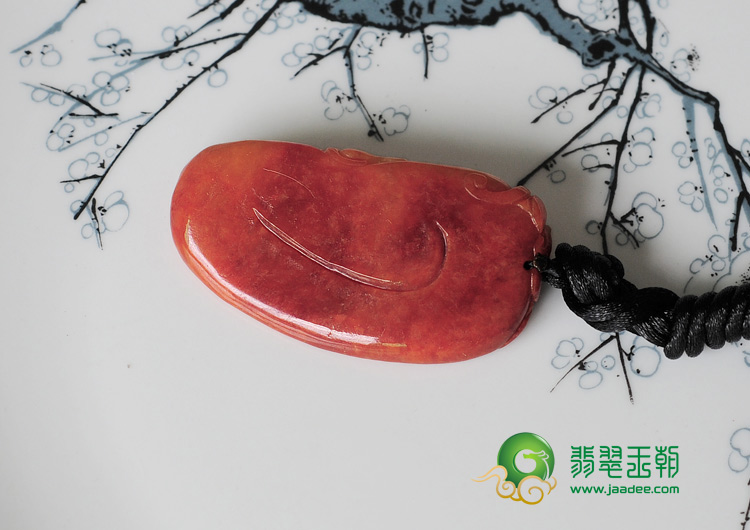 细糯种红翡缅甸翡翠罗汉头挂件