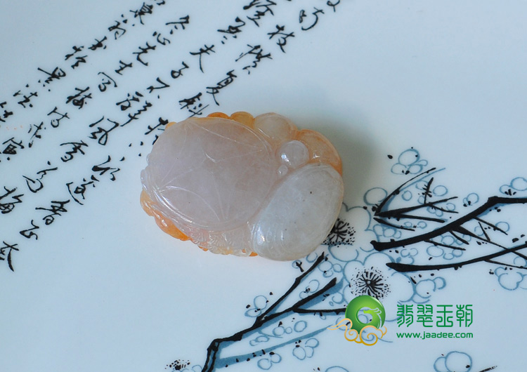 糯冰种红黄翡缅甸翡翠英明神武挂件