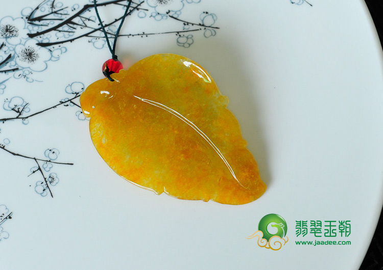 糯冰种黄翡缅甸翡翠鼠数钱挂件