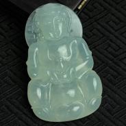 冰种缅甸翡翠观音挂件