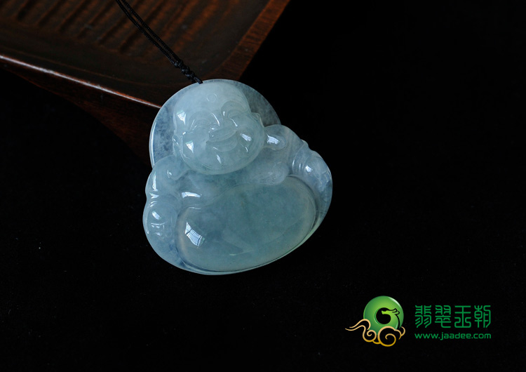 冰种晴水缅甸翡翠玉佛挂件
