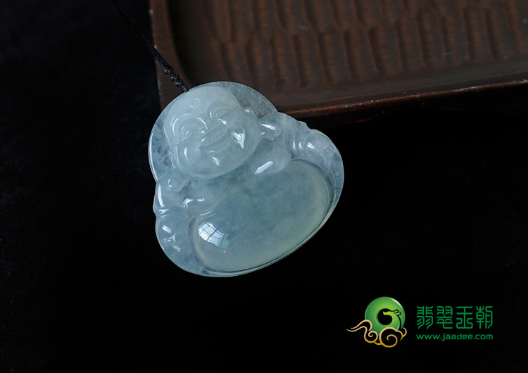 冰种晴水缅甸翡翠玉佛挂件