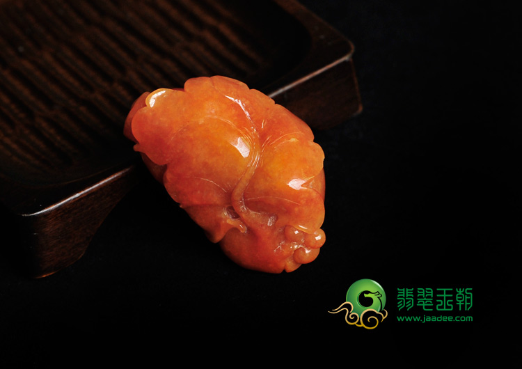 糯冰种红黄翡缅甸翡翠英明神武挂件