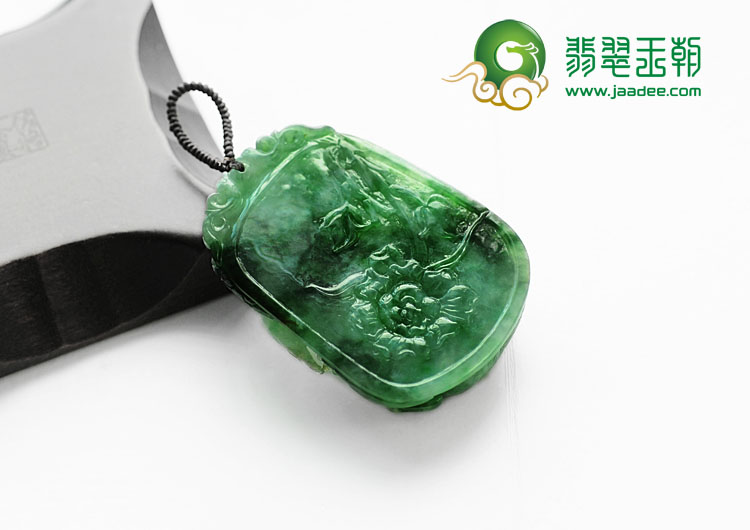 糯冰种瓜皮绿缅甸翡翠英雄挂件