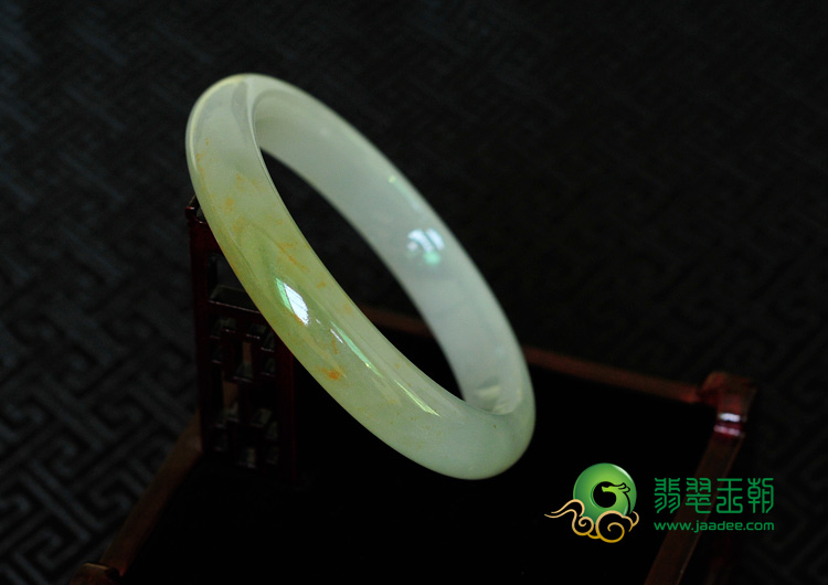 冰种黄翡缅甸翡翠手镯（59.9mm）