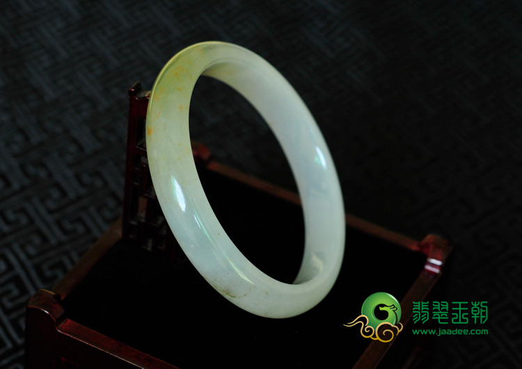 冰种黄翡缅甸翡翠手镯（59.9mm）