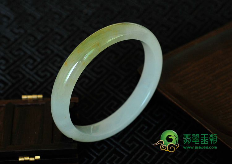 冰种黄翡缅甸翡翠手镯（59.9mm）