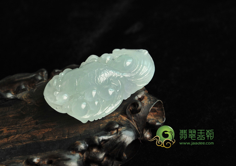 冰种晴水缅甸翡翠金玉满堂挂件