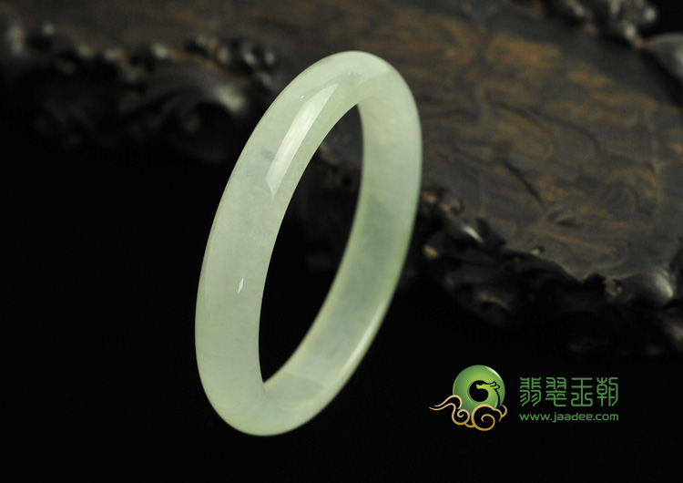 冰种晴水缅甸翡翠手镯（57.4mm）