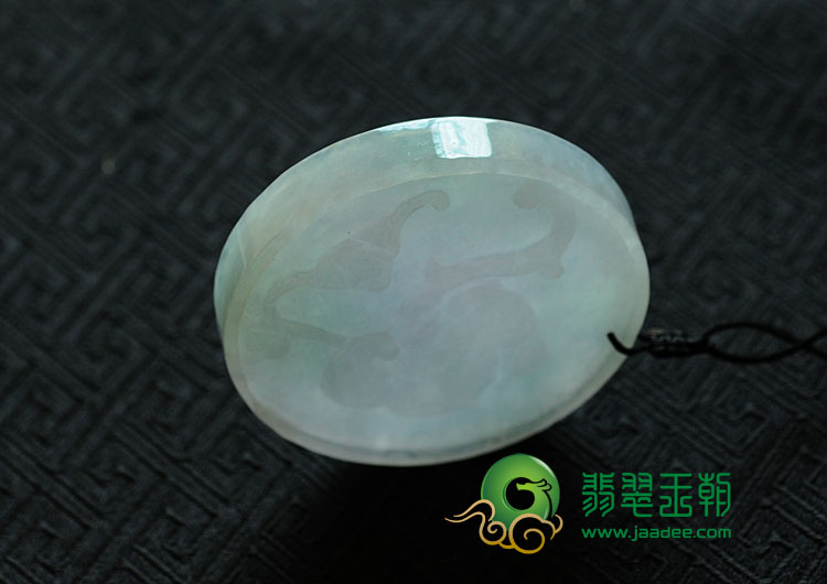 糯冰种春带彩缅甸翡翠凤舞九天挂件