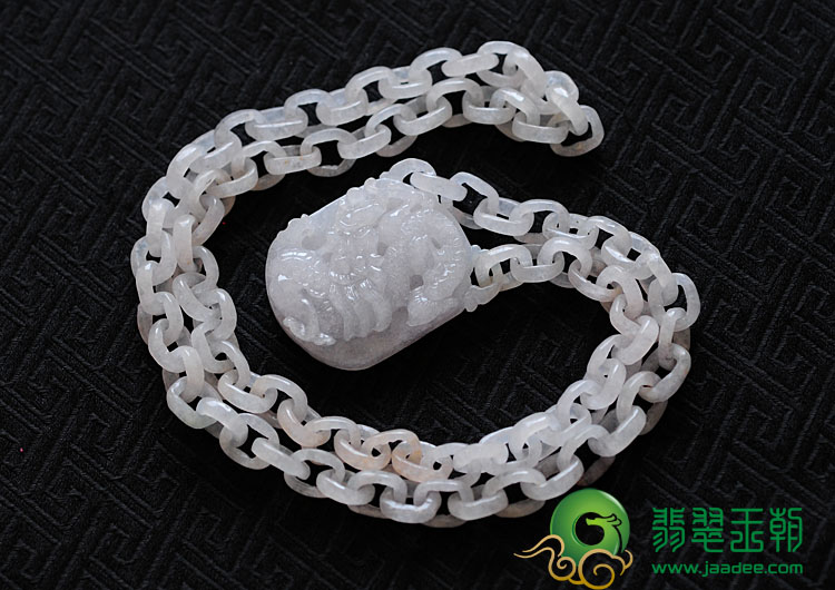 糯冰种淡紫罗兰缅甸翡翠龙行天下挂件