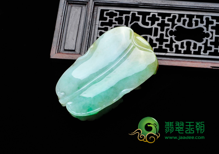糯冰种三彩缅甸翡翠金玉满堂挂件