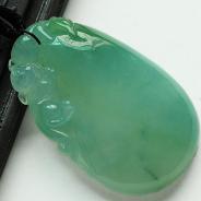 冰种晴水缅甸翡翠福瓜挂件