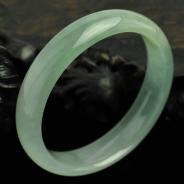 冰种晴水缅甸翡翠手镯（56.7mm）
