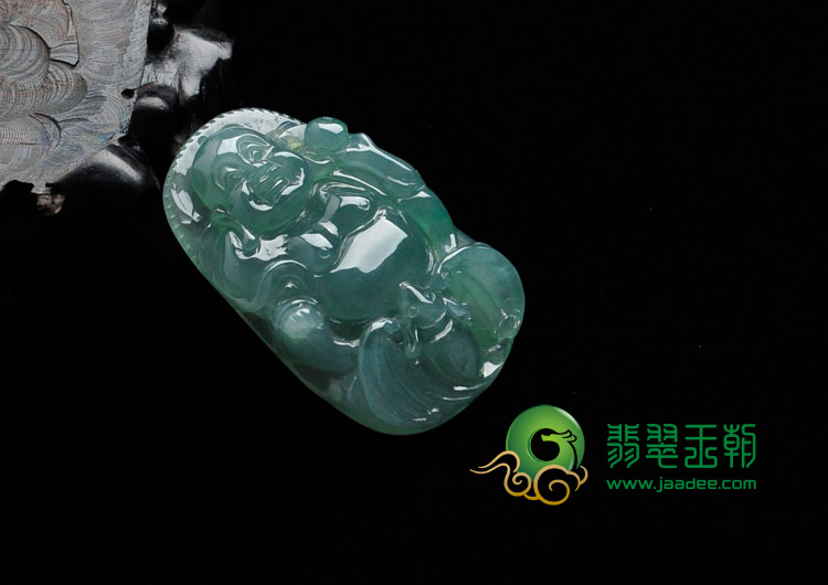 (超值推荐)冰种蓝晴水缅甸翡翠玉佛挂件